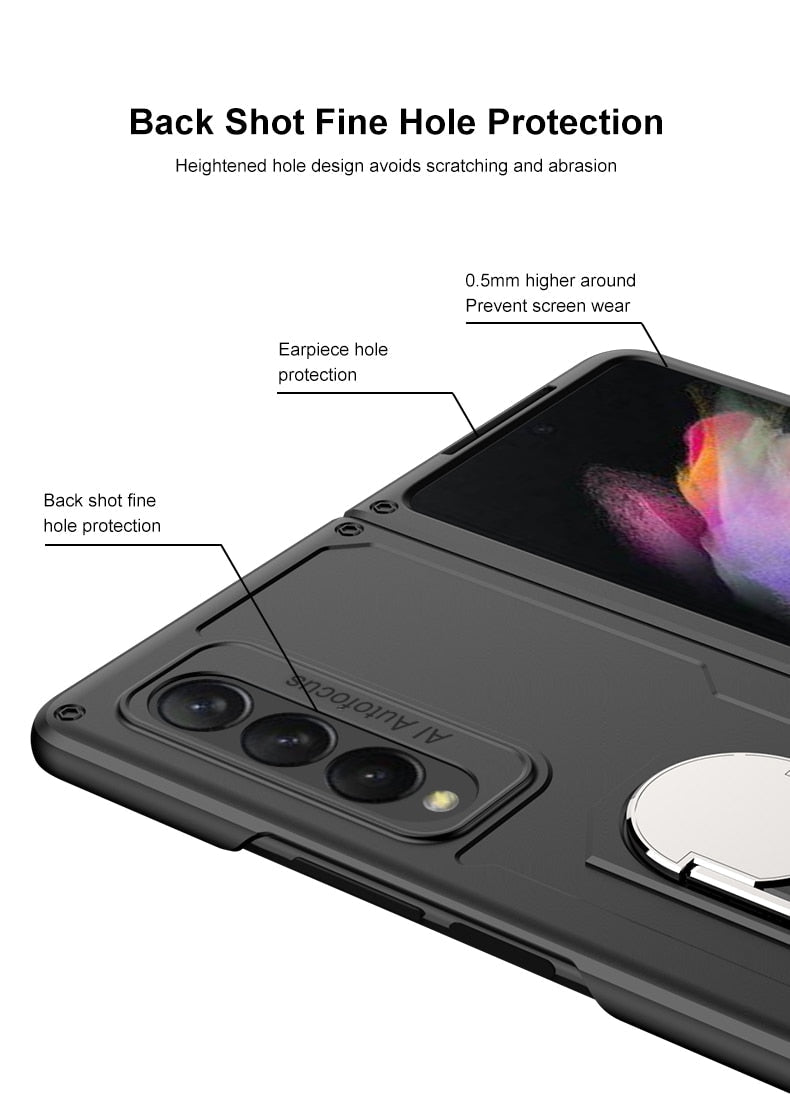 Luxury Armor Shockproof Ring Holder Case For Samsung Galaxy Z Fold - Premium Mobile Phone Cases from Dressmycell.com - Just $30.00! Shop now at Dressmycell.com Luxury Armor Shockproof Ring Holder Case For Samsung Galaxy Z Fold - Premium Mobile Phone Cases from Dressmycell.com - Just $30.00! Shop now at Dressmycell.com